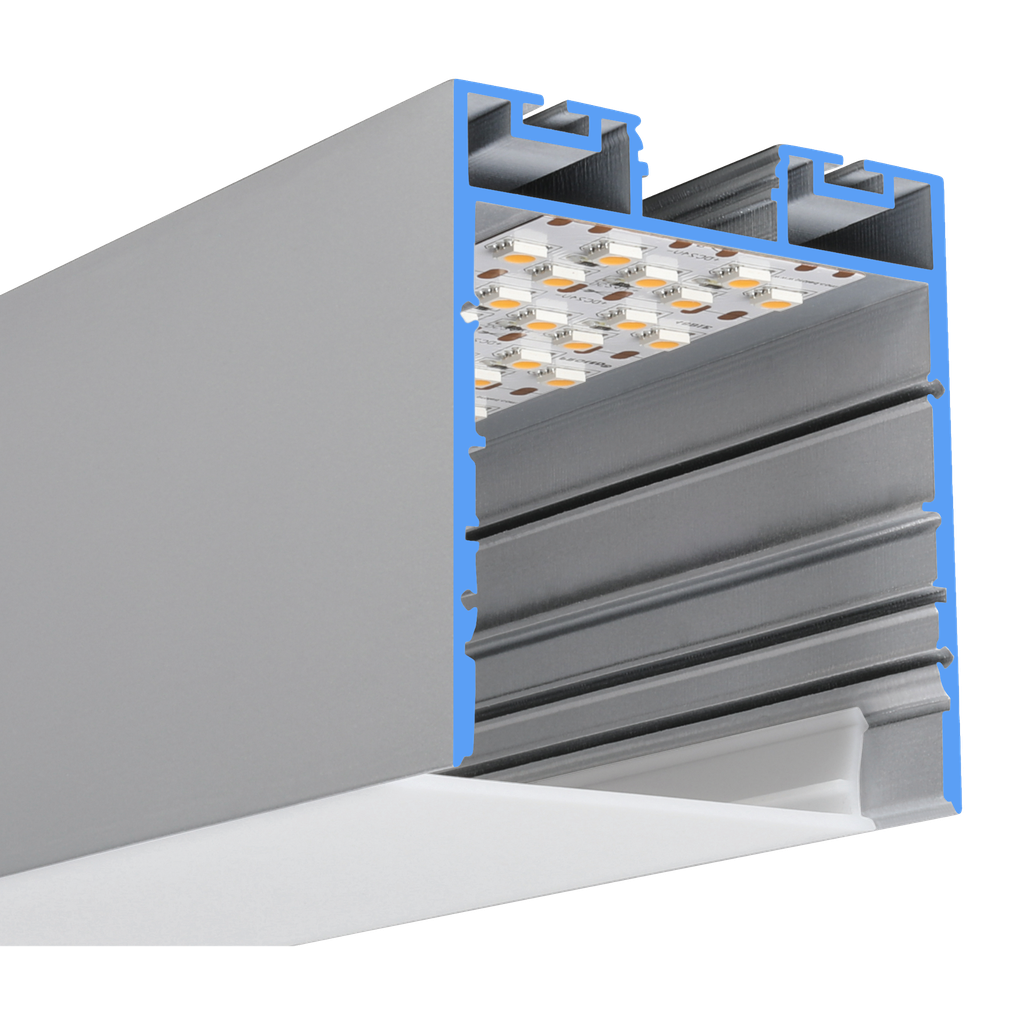 LED-Profil Aluminium XL-Line Indirect 76mm breit
