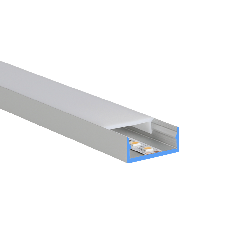 LED profile aluminum M-Line Extra Low 10, 24mm wide