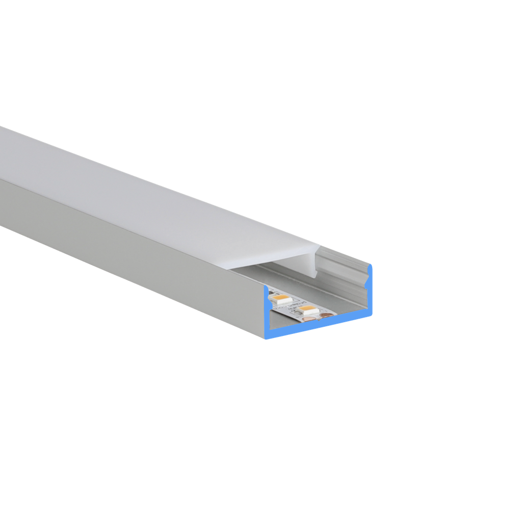 LED-Profil Aluminium M-Line Extra Low 10, 24mm breit