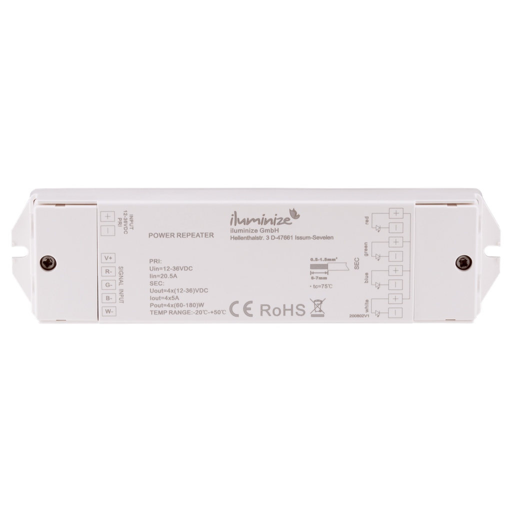 Power repeater PWM 12V - 36V | White