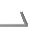Ecke aus LED-Profil S-Line Standard 24