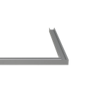 Profile corner for LED profile S-Line Rec 24 St