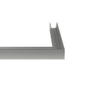 Ecke aus LED-Profil M-Line Grid