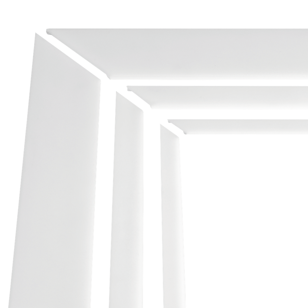 Set von zwei Diffusor-Ecken für Profilecken der Serie S-Line