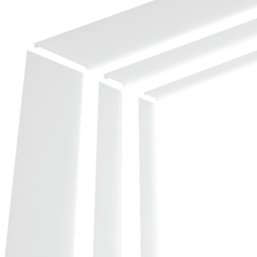 Set of two diffuser corners for profile corners of the M-Line series