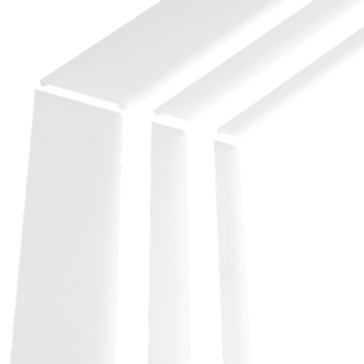 Set of two diffuser corners for profile corners of the M-Line series