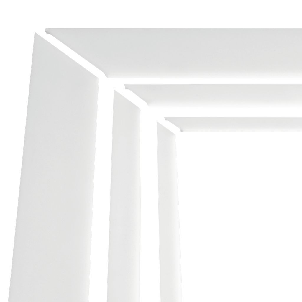 Set of two diffuser corners for profile corners of the SQ-Line series