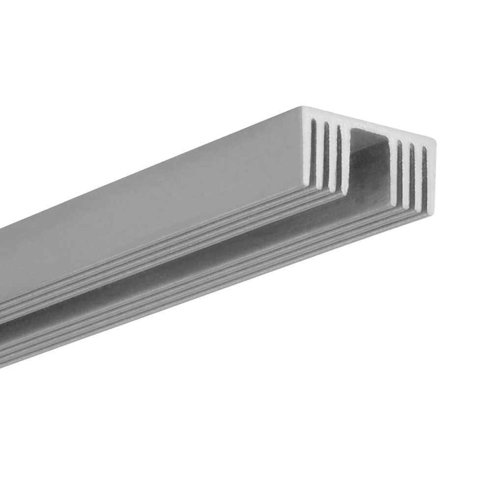 Heat sink profile for mounting on profile M-Line type 24 to improve heat dissipation