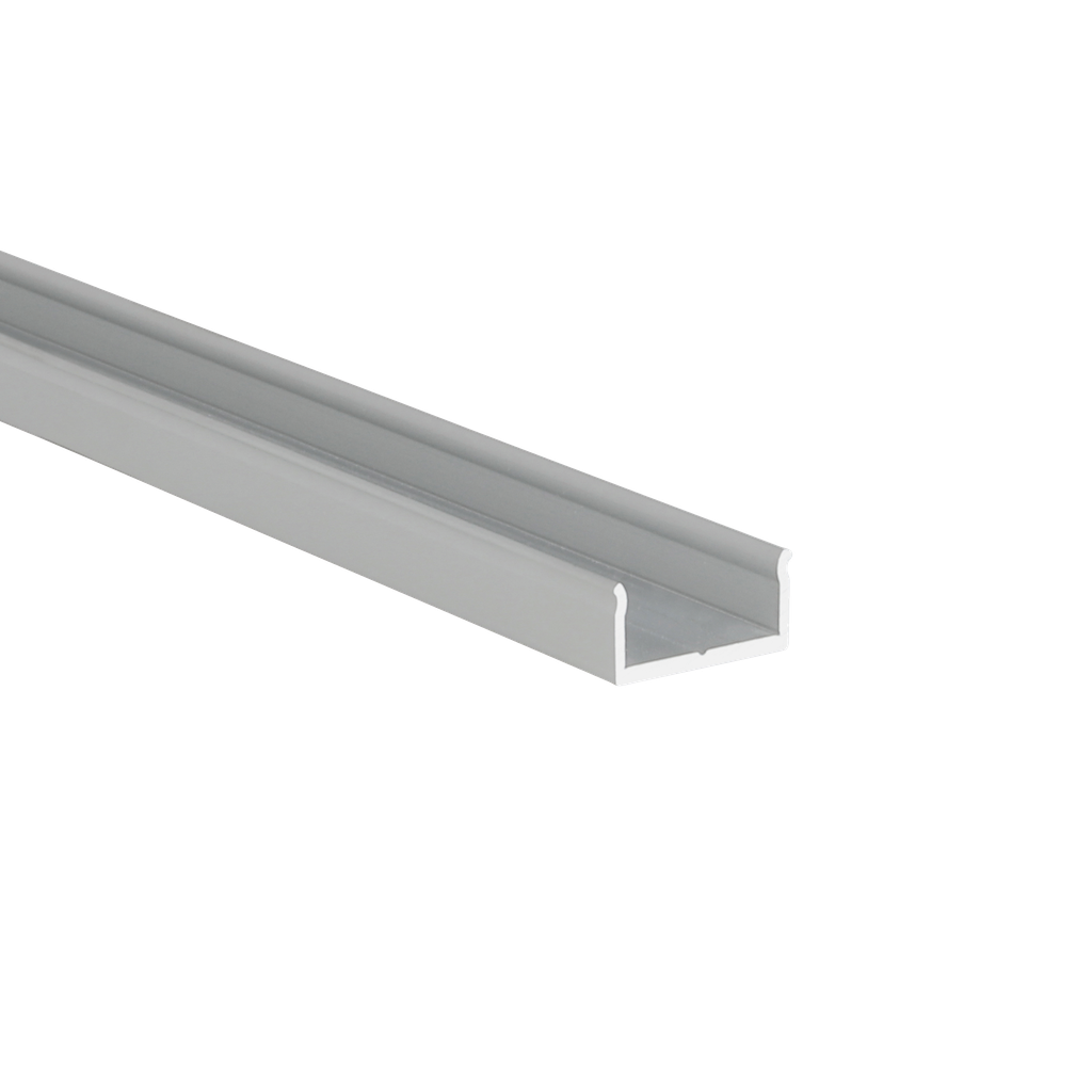 Mounting profile for S-Line Wall, Wave, 2W, 3W & M-Line H, aluminum, 2m | silver