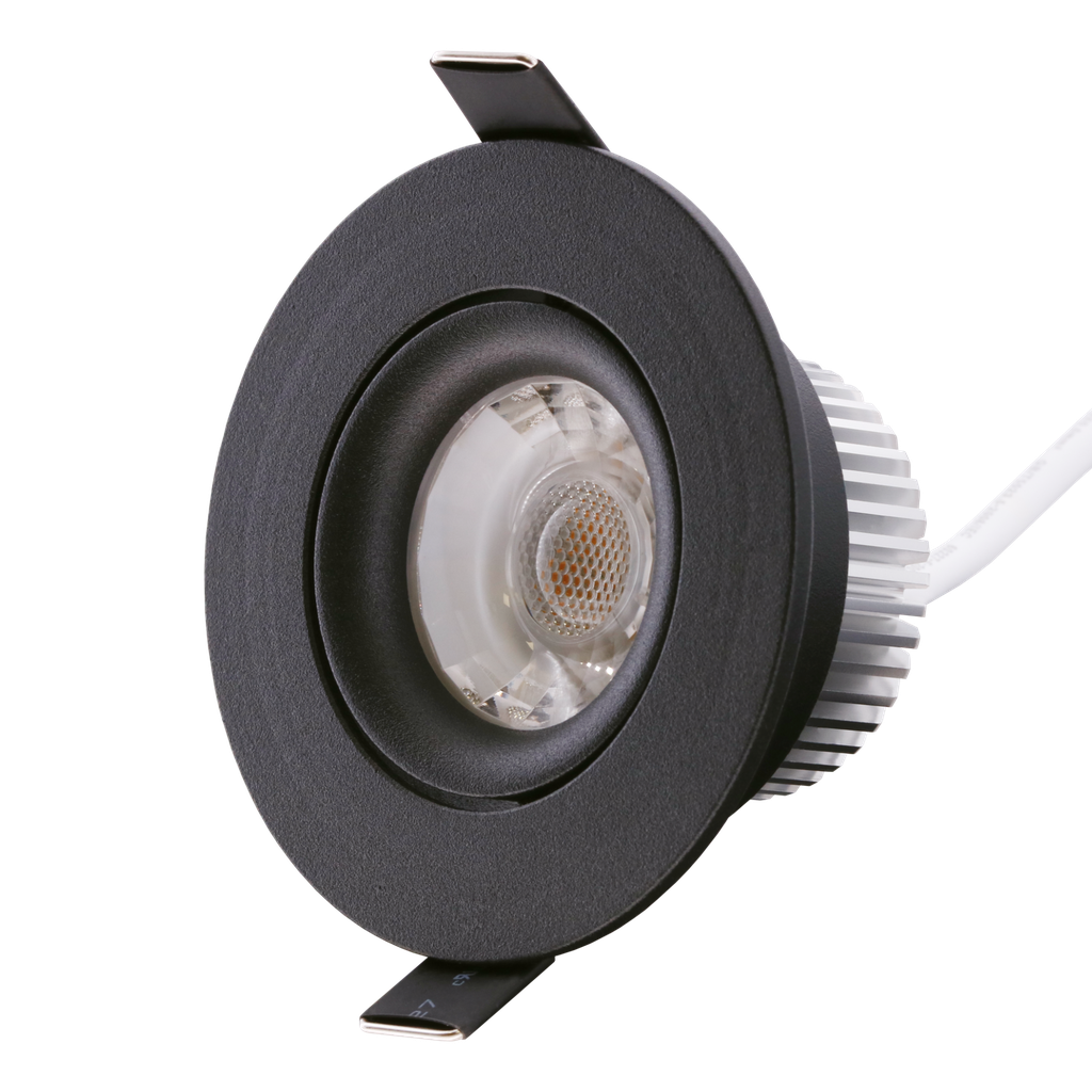 LED-Einbaustrahler Helios Swing 7W, 230V, Weißton per Schalter einstellbar, dimmbar per Phasen-AB-schnitt - sunlike CRI 97
