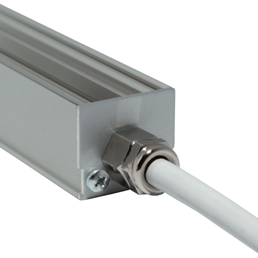 Kabeldurchführung für Endkappen ab Serie M-Line Standard | silber
