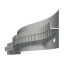 LED drywall profile SNL Flex, 2m long, for curves with visible board for direct connection to components (Circum 21)