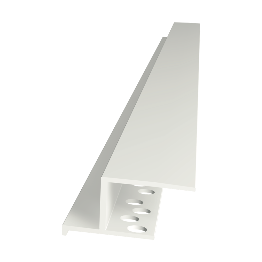 LED drywall profile ADP KU 09, 2m long, made of plastic