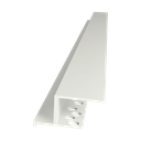 LED drywall profile ADP KU 09, 2m long, made of plastic