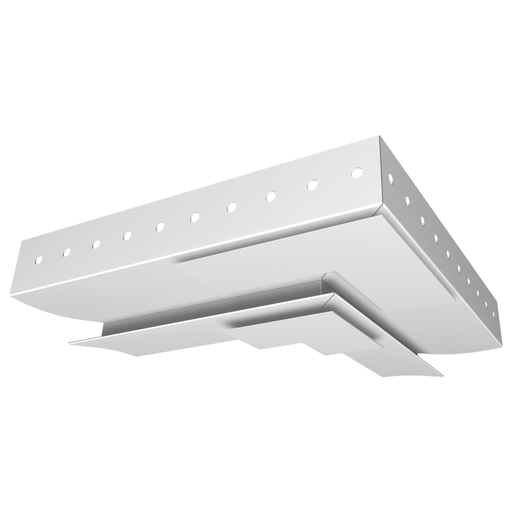 Miter cut cover in set for WRD 40 LED drywall profiles, 90 ° | painted white