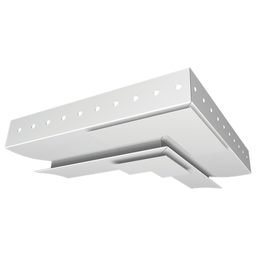 Miter cut cover in set for WRD 40 LED drywall profiles, 90 ° | painted white