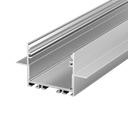 Aluminum profile PEP 22-2, for the construction of narrow light lines in plasterboard walls and ceilings, 2m long | anodised silver