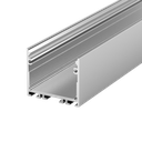 Aluminum profile PEP 22-3, for the construction of narrow light lines in plasterboard walls and ceilings, 2m long | anodized silver