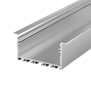 Aluminum profile PEP 23-1, for the construction of narrow light lines in plasterboard walls and ceilings, 2m long | anodised silver