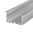 Aluprofil PEP 23-1, für den Bau schmaler Lichtlinien in Gipskartonwänden und -decken, 2m lang | silber eloxiert