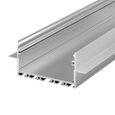 Aluminum profile PEP 23-2, for the construction of narrow light lines in plasterboard walls and ceilings, 2m long | anodised silver