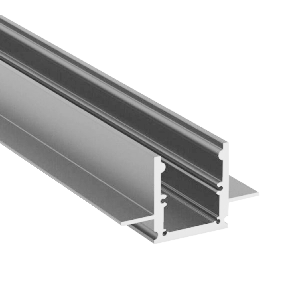 Aluminum profile PEP 25-2, for the construction of narrow light lines in plasterboard walls and ceilings, 2m long