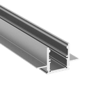 Aluminum profile PEP 25-2, for the construction of narrow light lines in plasterboard walls and ceilings, 2m long