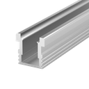 Aluminum profile PEP 24-1, for the construction of narrow and solid light lines in the outdoor area, 2m long | anodised silver