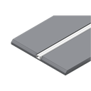 Paneel als Modul-Fertigteil mit integriertem Aluminium-Profil, Gips 12,5mm