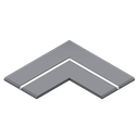 Panel corner with integrated aluminum profiles, 12.5mm plaster | DL Direct light
