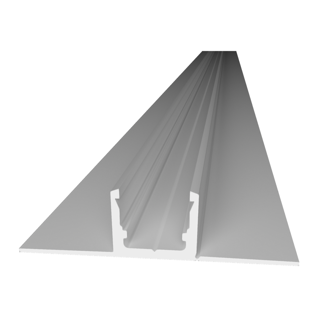 Aluprofil DL 2S, integrierbar in Gips-Paneelen, 2m lang | Aluminium