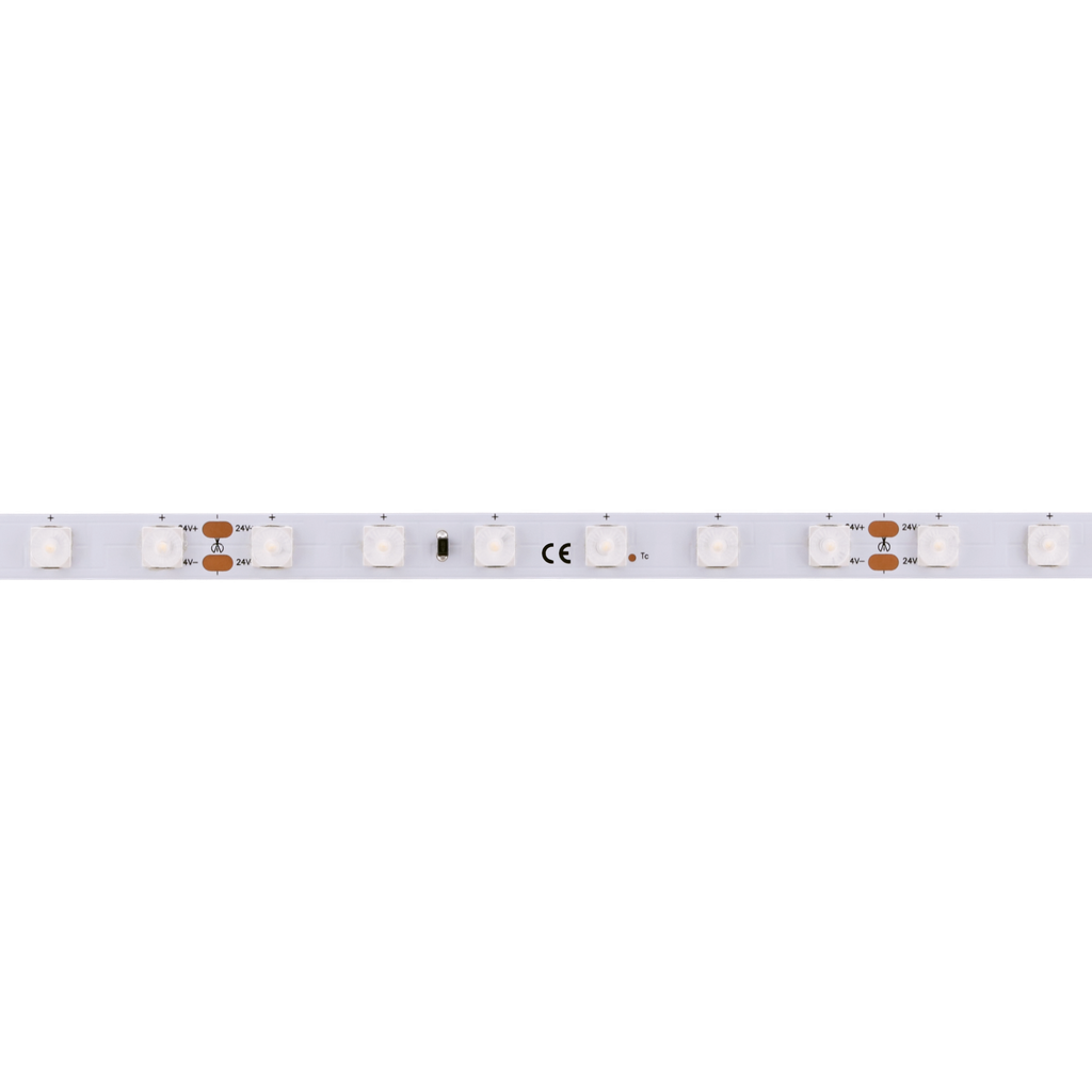 LED light strip White with lens 160°, 24V, 4.6W/m, 10mm wide | for backlighting