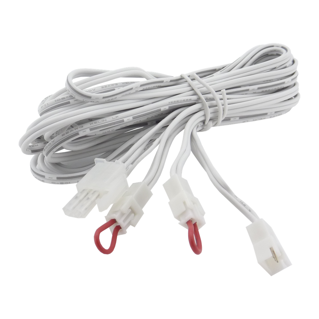 Wiring harness for LED recessed lights and LED recessed stair lights with constant current | White