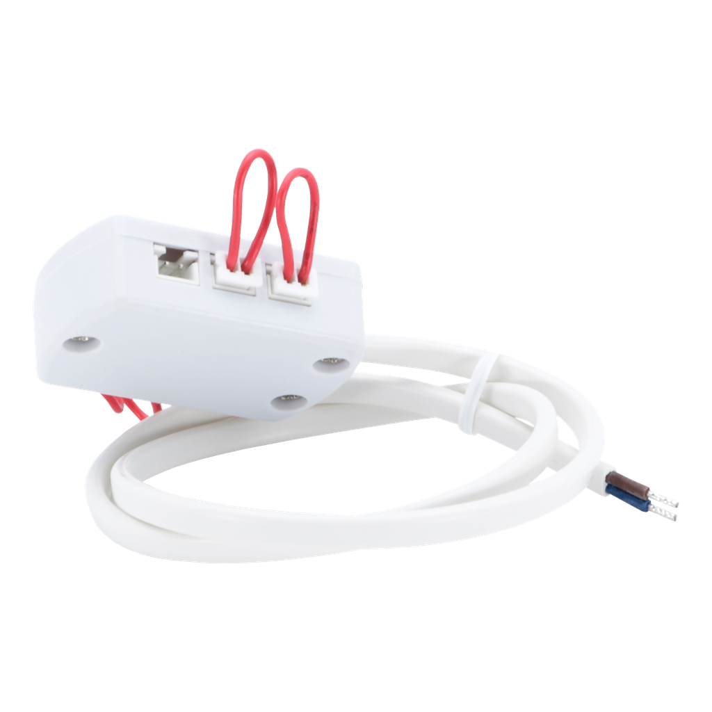 Verteiler 6-fach für LED-Einbauleuchten mit Konstantstrom, Anschluss an LED-Controller, Kabel 50cm lang | Weiß