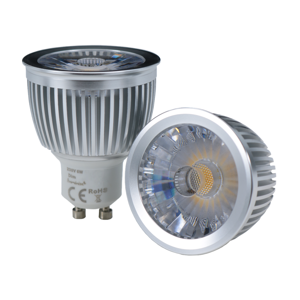 Driverless LED spot 230V, 6W dimmable, GU10 | silver