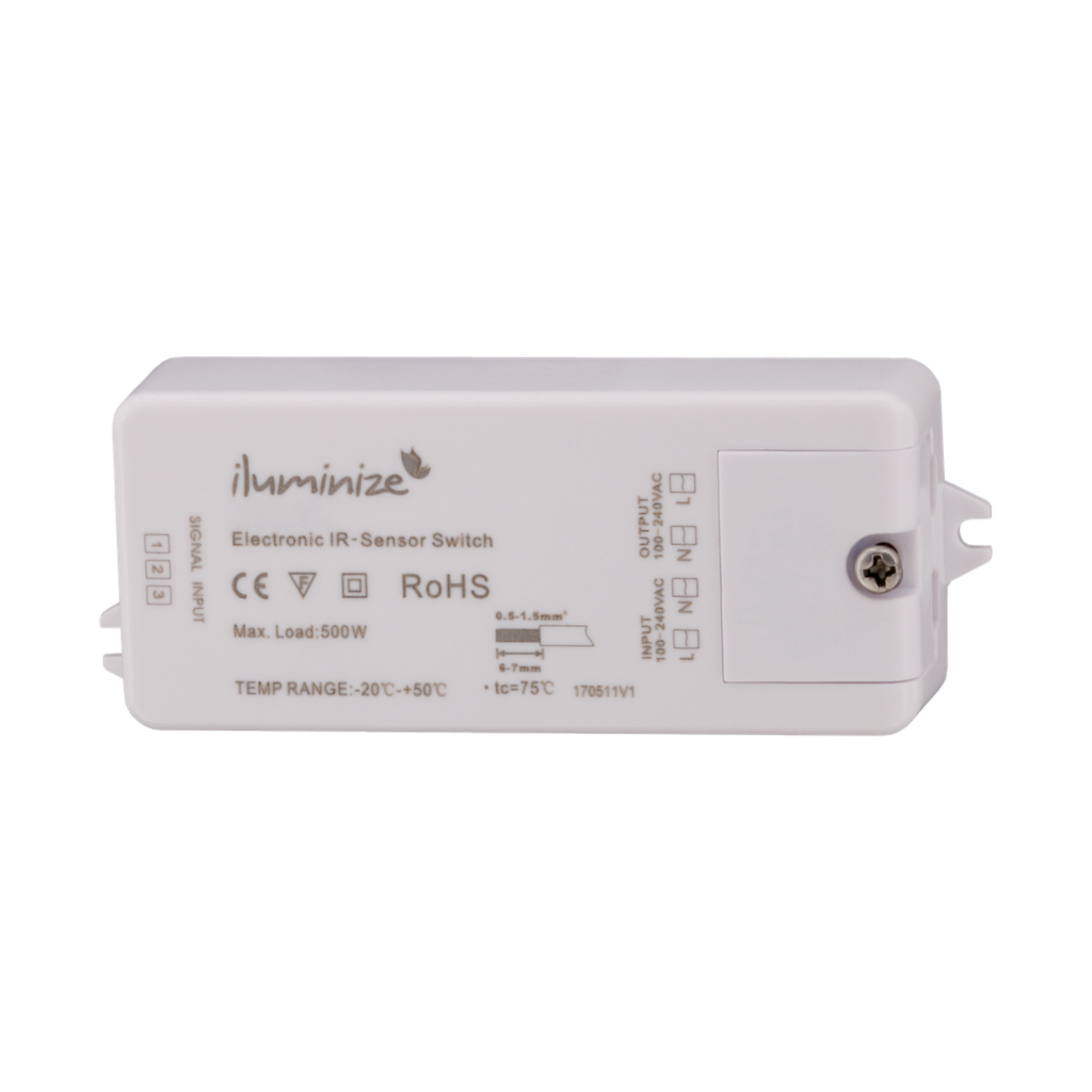 Hochvolt Schalter Mini mit Handsensor, 100V-240V, zum Schalten bei 230V konstanter Spannung