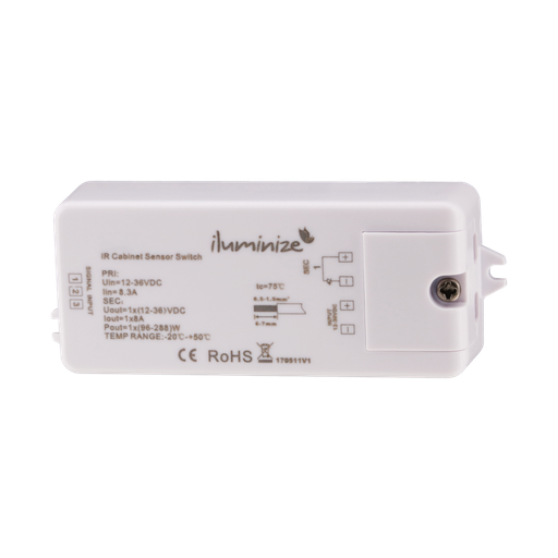 LED switch mini with door sensor, for LED light strips and spots with constant voltage, 12V-36V