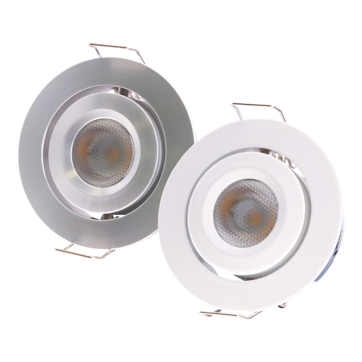 LED-Spot HV Mini 230V, 6W dimmbar per Phasen-Ab-schnitt, schwenkbar