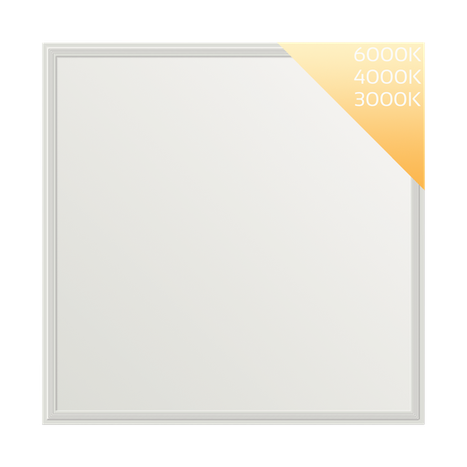 LED panel 620 x 620 Budget White, 40W, 4400 lumen, Ra > 80 | frame white