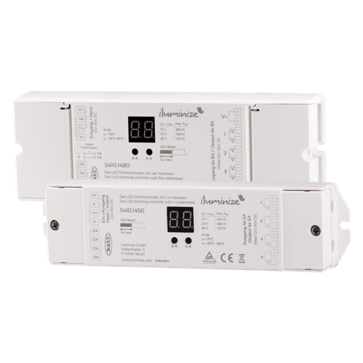 Dali PWM controller with constant voltage, dependent on power supply 12V to 36V